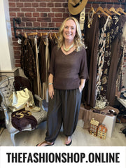 Brooke brown knitted jumper 8-14