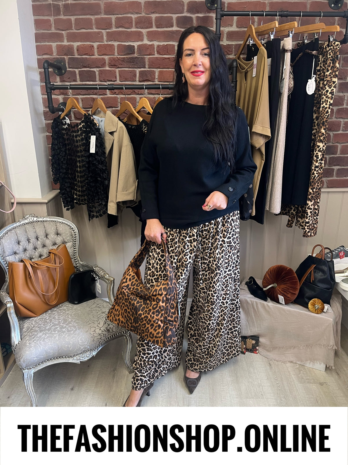 Riley black cashmere mix jumper 10-16