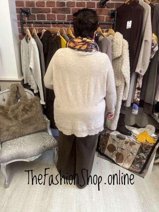 Mandy Brown Chenille Trouser 12-20