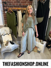 Jennifer khaki open back top 16-22