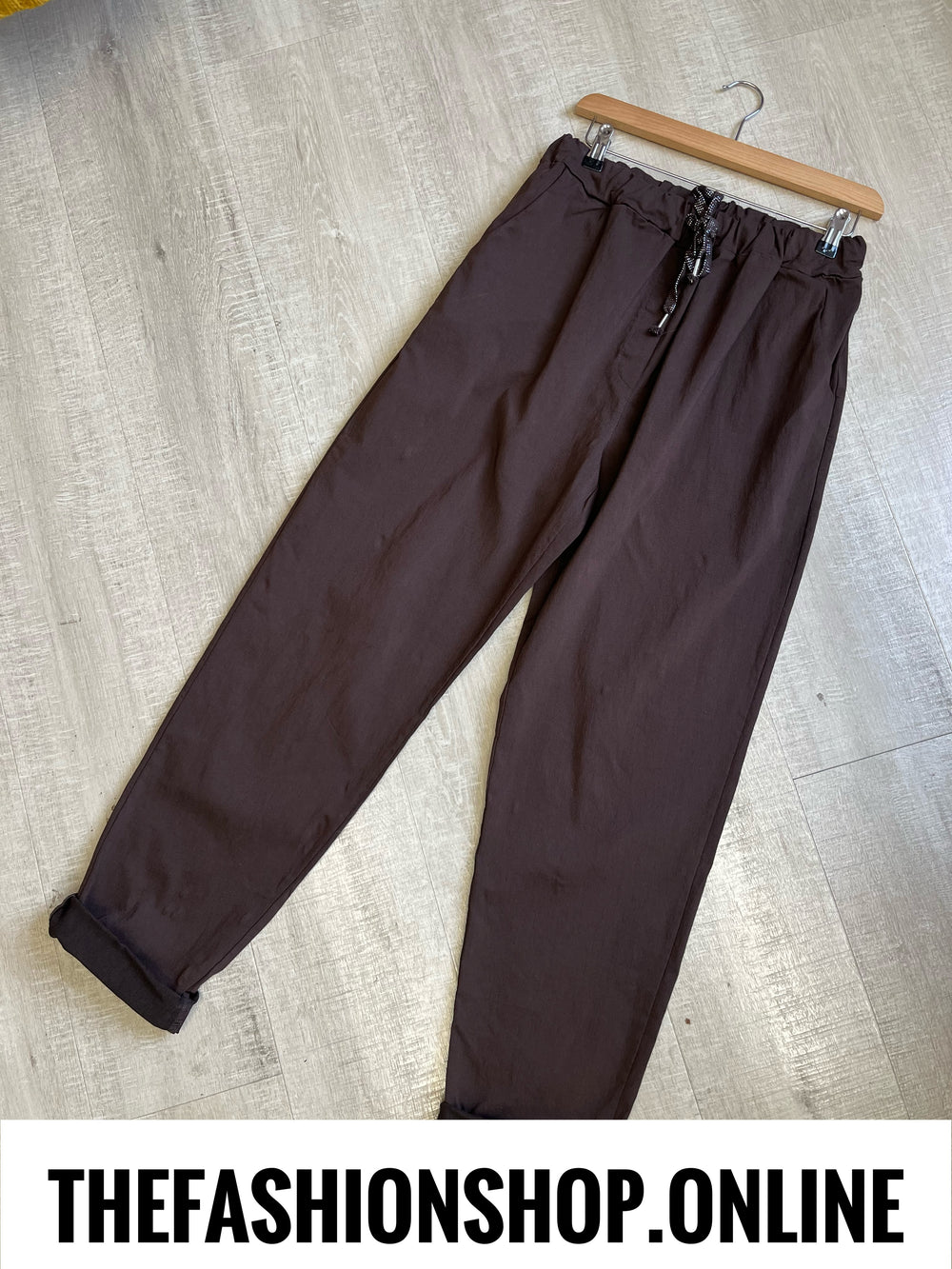 Plus size brown classic magic trousers 18-24