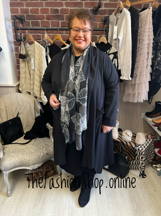 Carmelina Black Hooded Jacket 16-24