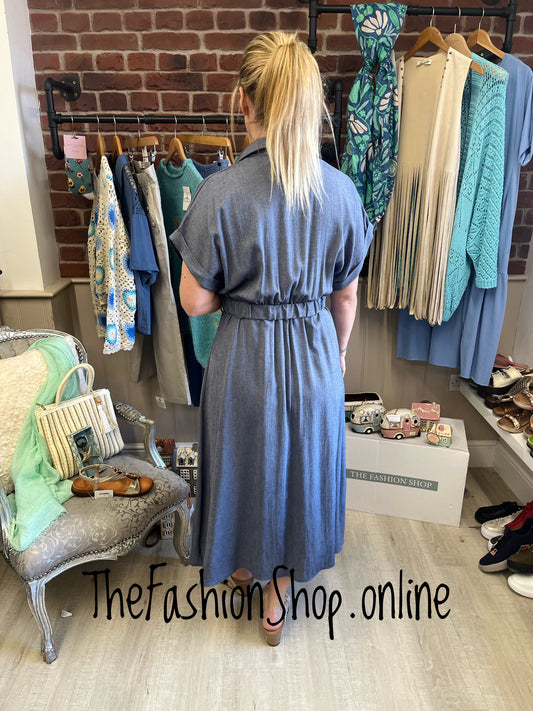 Lilian denim blue starfish dress 8-12