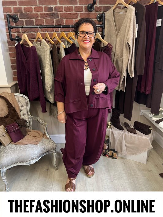 Renee wine jacket 14-20