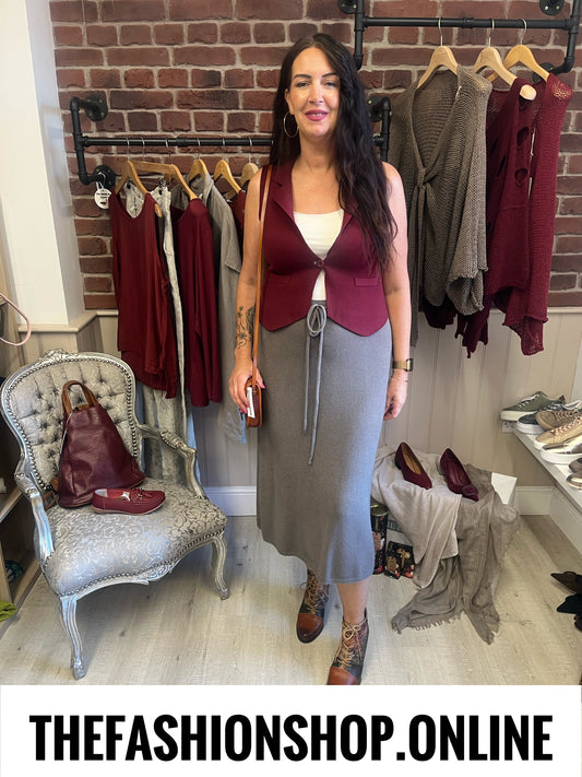 Milan Mink Fine Ribbed Skirt 8-16