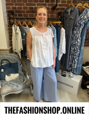 Kara white sleeveless top 10-16