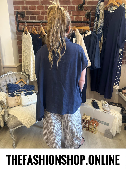 Harper mocha gingham balloon leg trousers 8-16