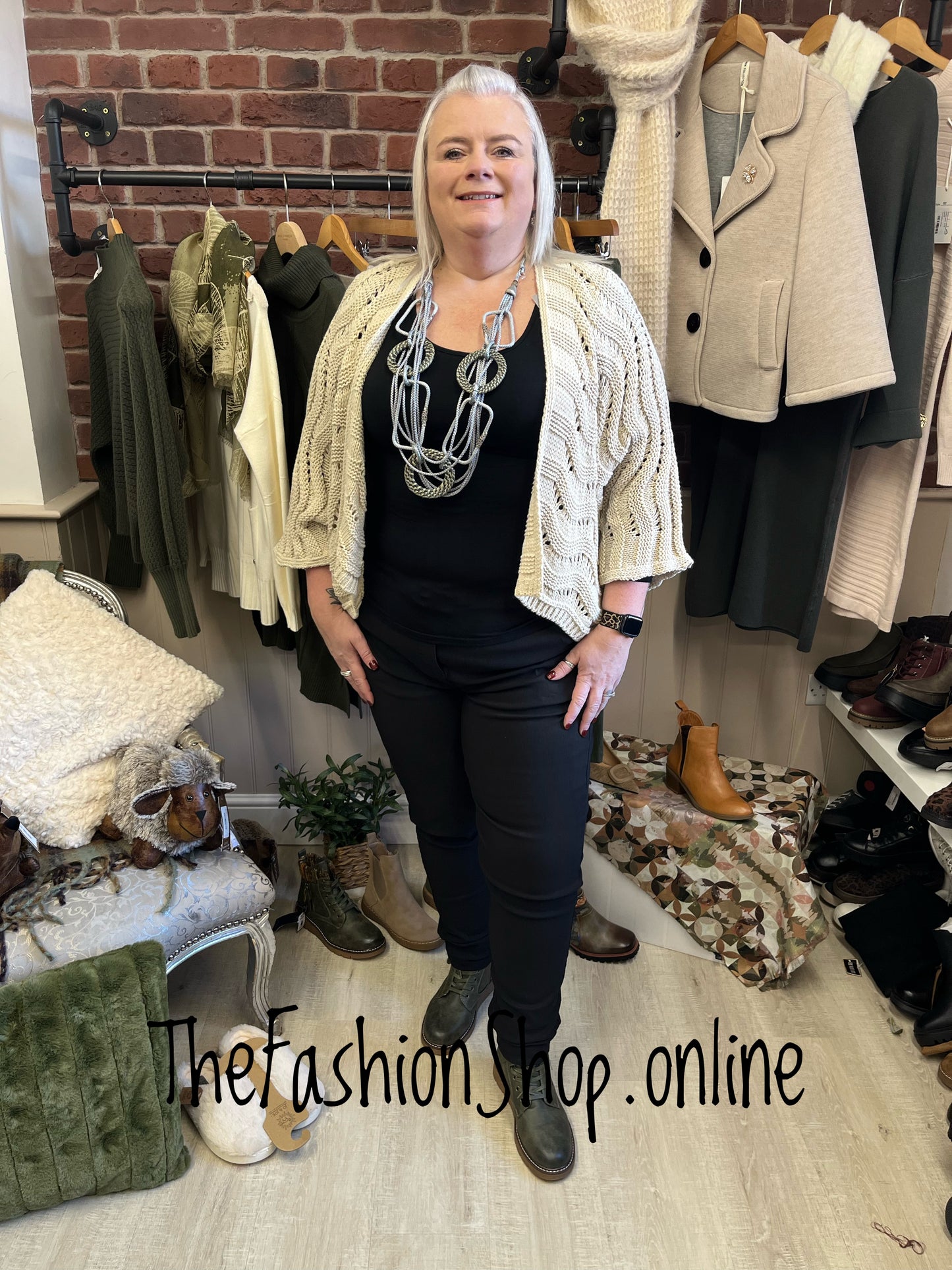 Nala beige edge to edge cardigan 8-20