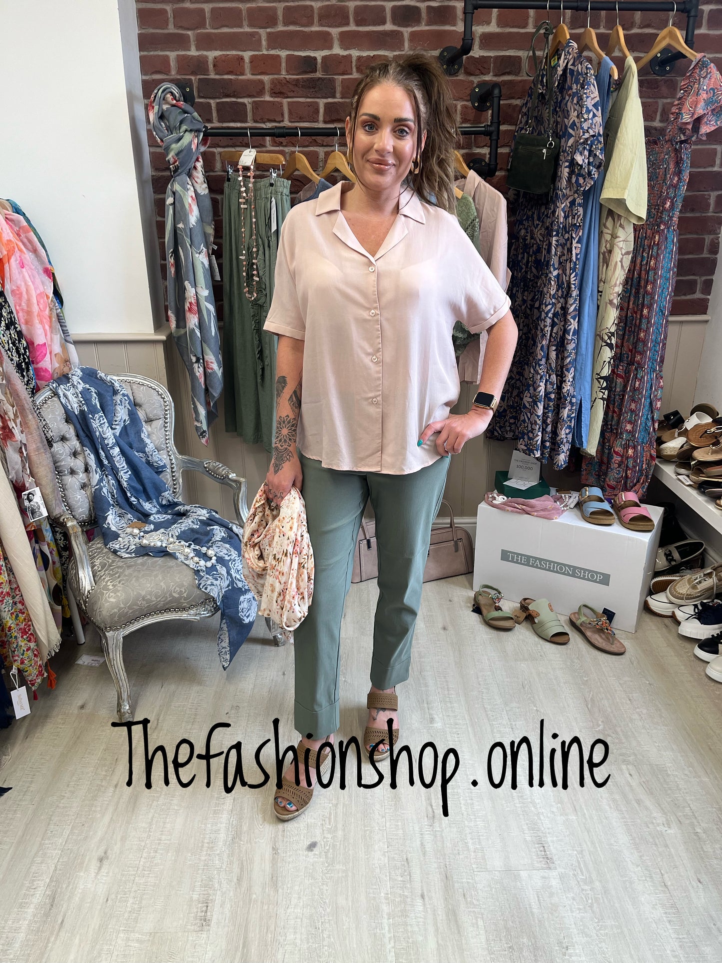 Miss Sparrow pink shirt S-2XL