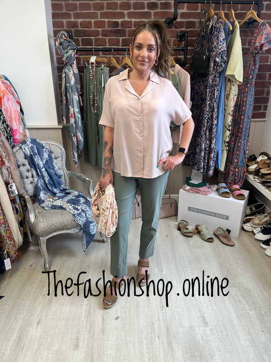 Miss Sparrow pink shirt S-2XL