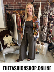 Vanessa brown wide leg trousers 10-16