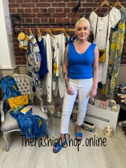 Chelsea royal blue V neck vest 8-14