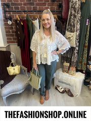 Cally khaki stretchy trousers with belt 8-16