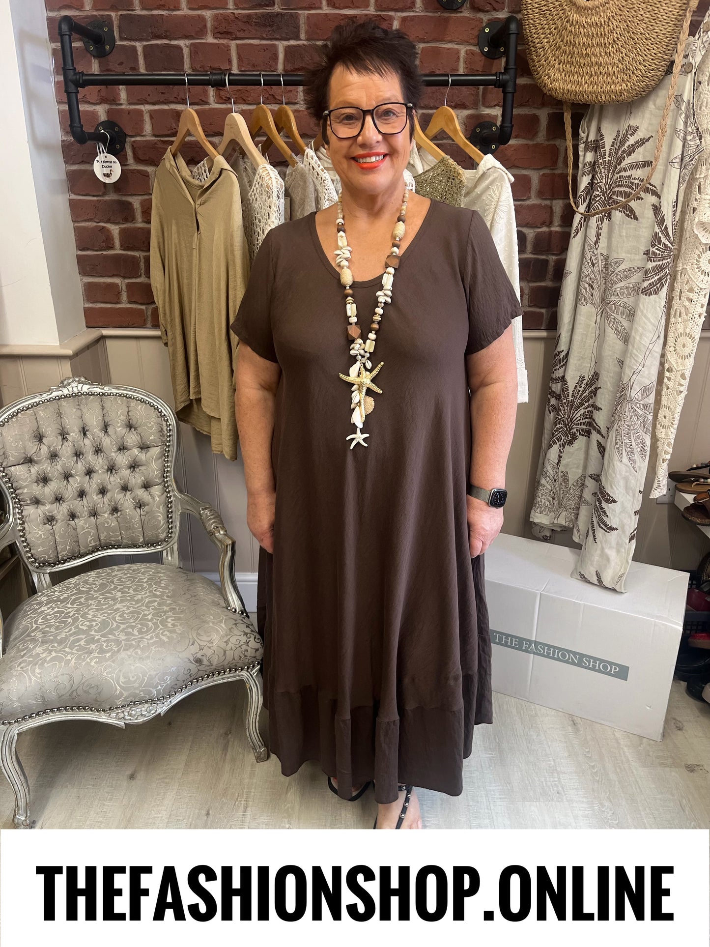 Marilyn brown dress 12-22