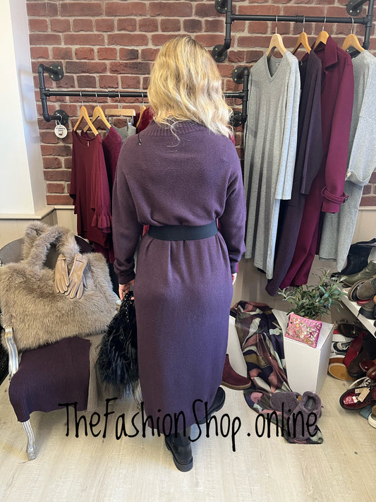 Milan damson turtle neck jumper dress 12-16