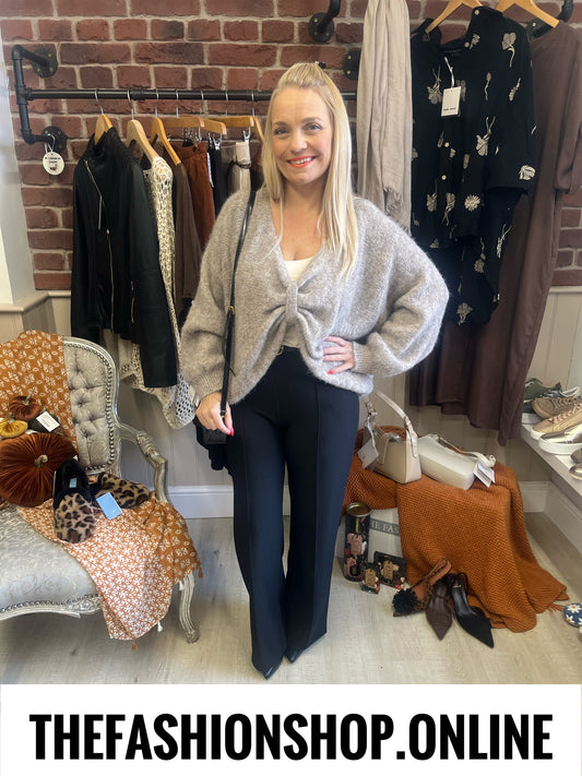 Cameron black wonderful fit straight leg trousers sizes 8-16