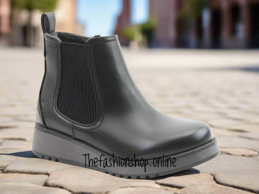Heavenly Feet Black New Rolo 2 Chelsea Boot sizes 4-8 (EU37-42)
