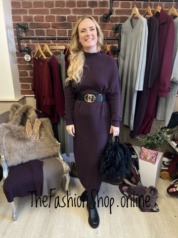 Milan damson turtle neck jumper dress 12-16