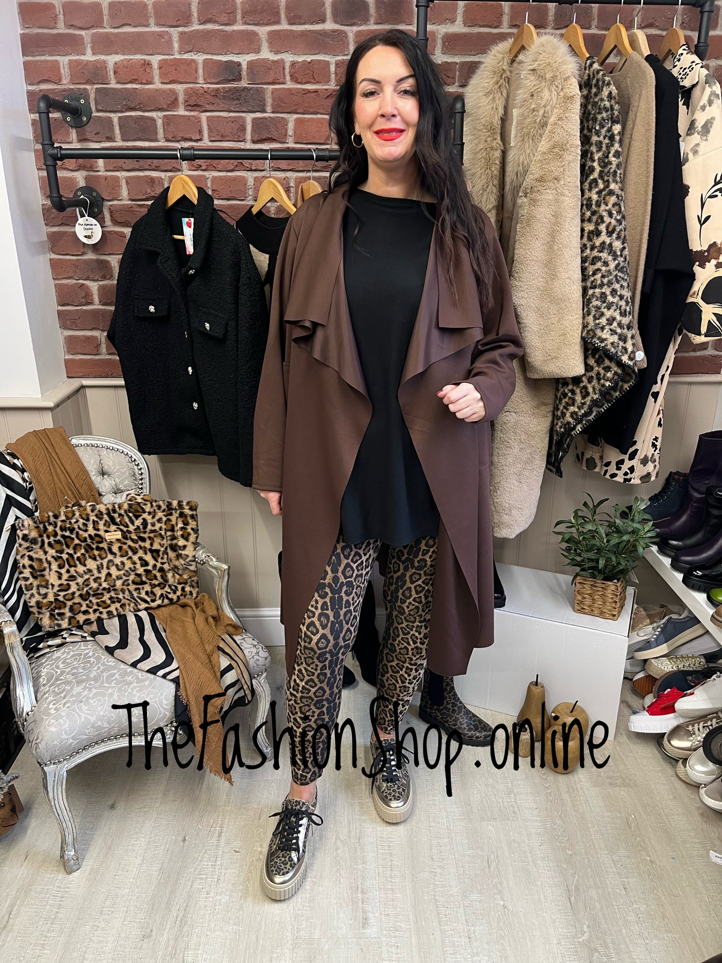 Natalie leopard print leggings sizes 12-14, 16-18 and 20-22