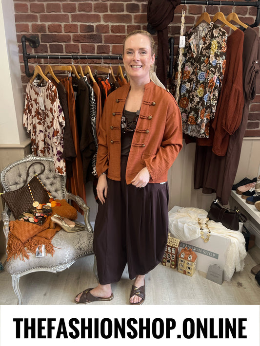 Melissa cinnamon military jacket 8-14