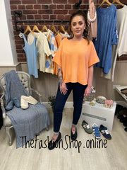 Maya peach soft knitted top 12-18