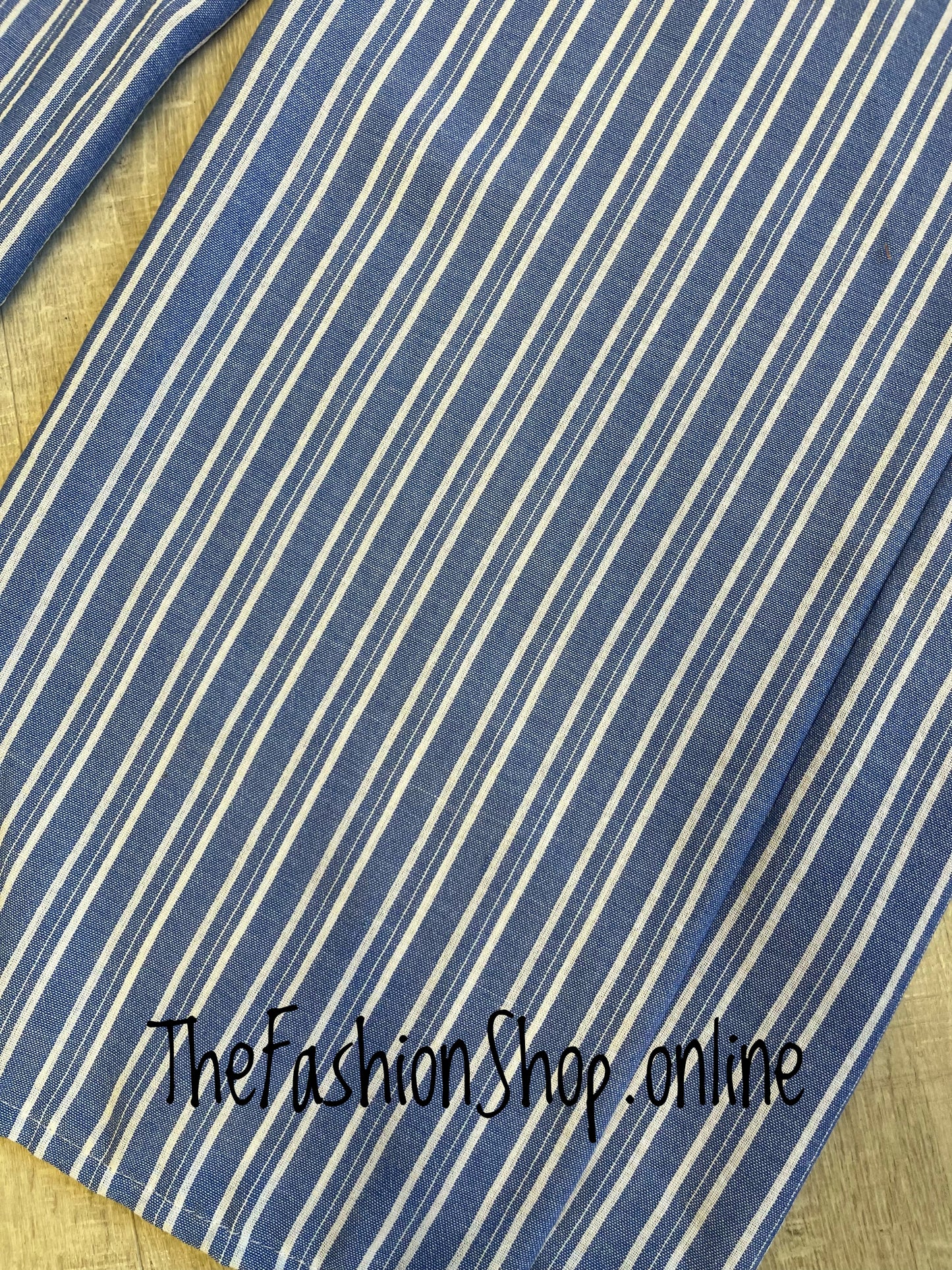 Kimberley blue and white striped trousers 10-16