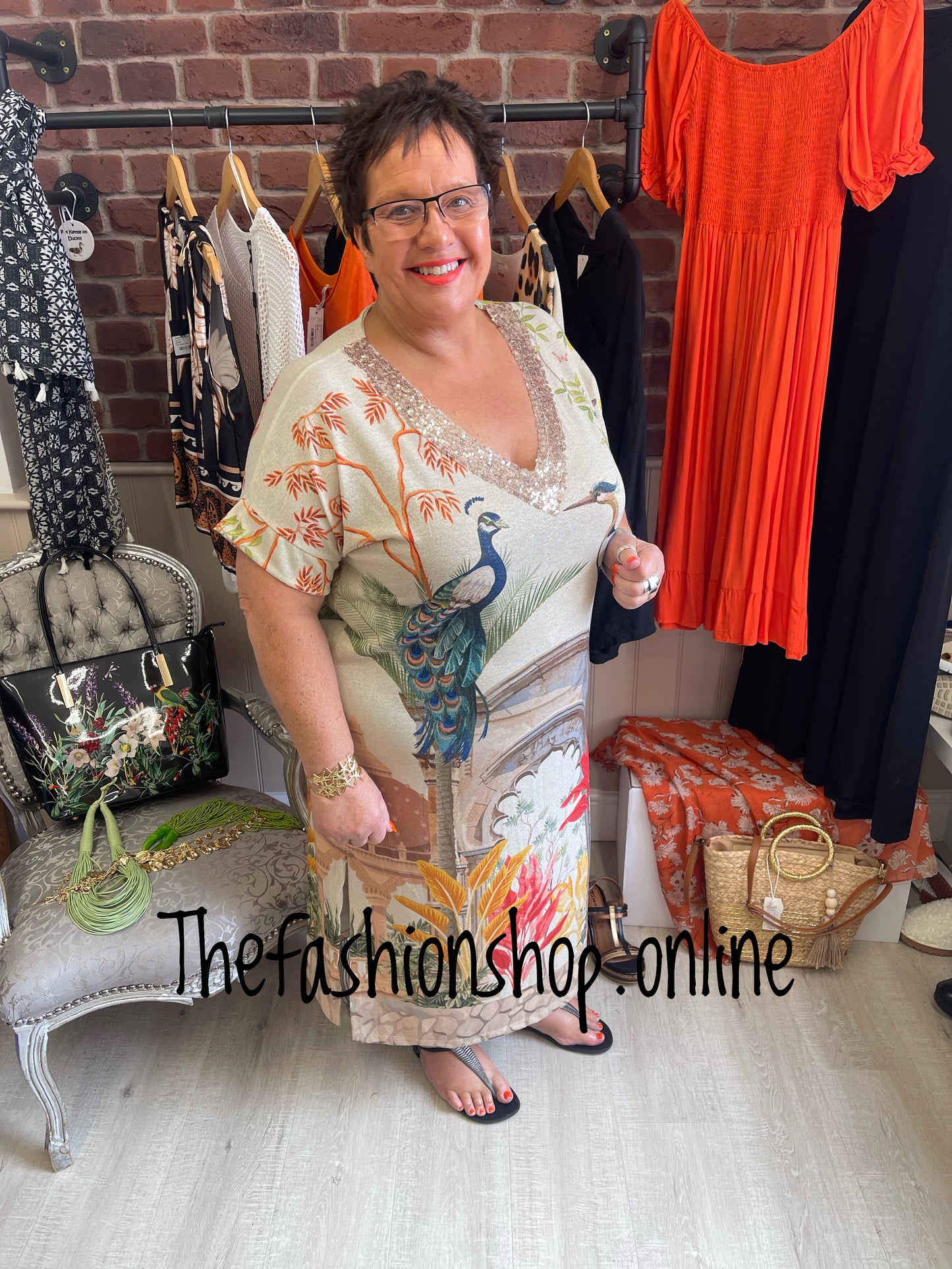 Erin peacock shimmer dress 12-18