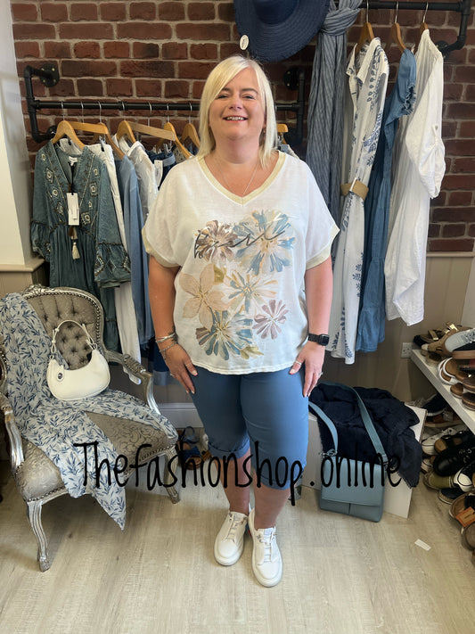 Lizzy floral 'follow your heart' top 12-20