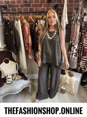 Maisie brown dipped hem top 10-16