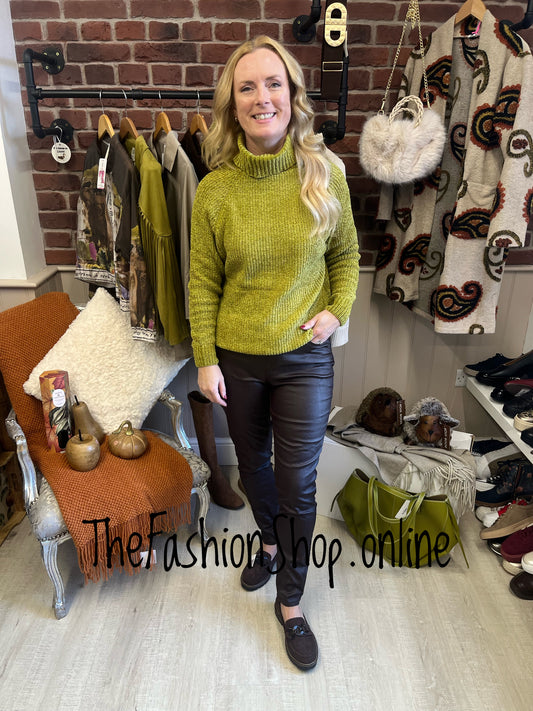 Liv olive chenille jumper 8-14
