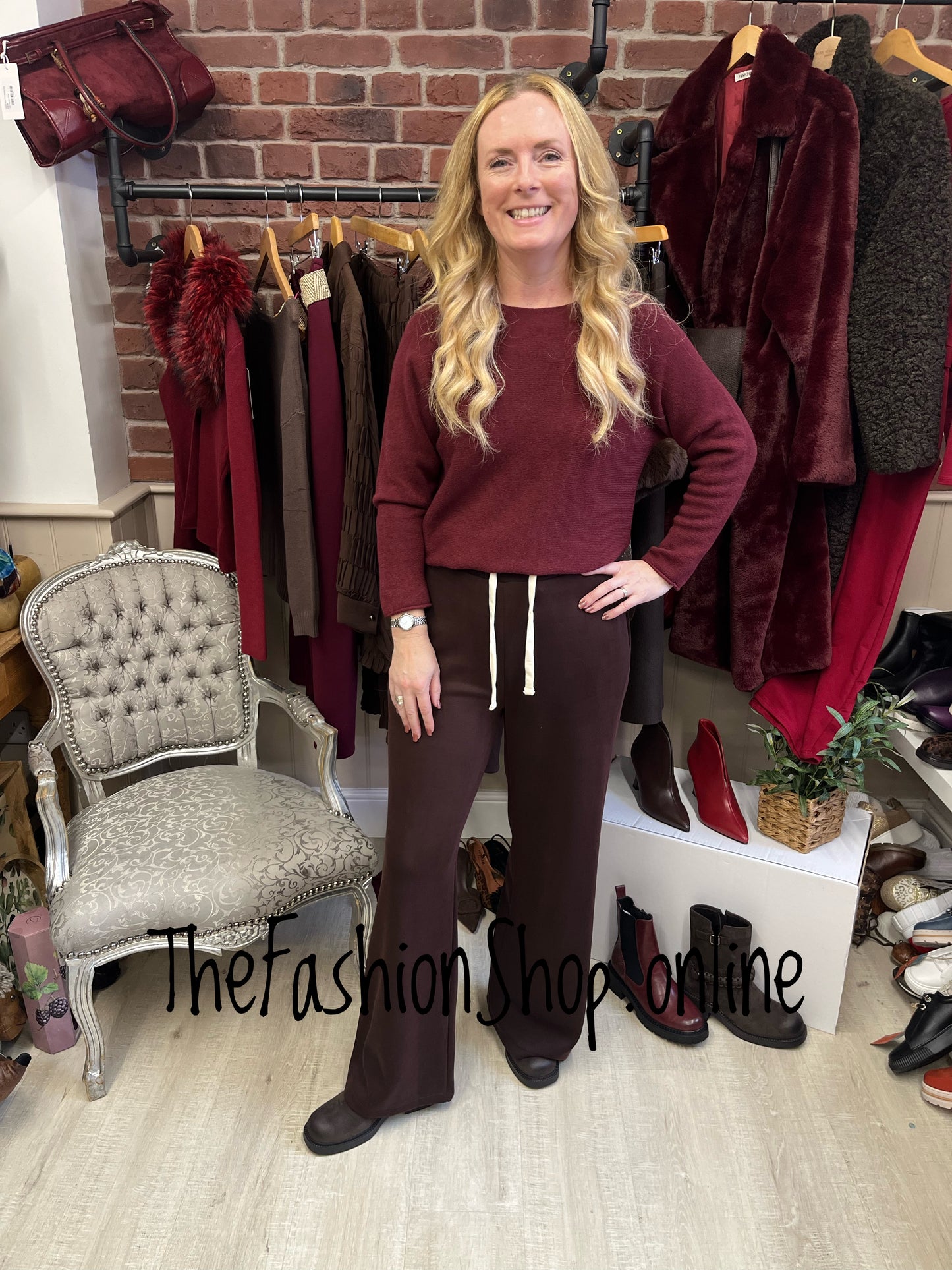 Zena Chocolate Brown Casual Trouser 8-14