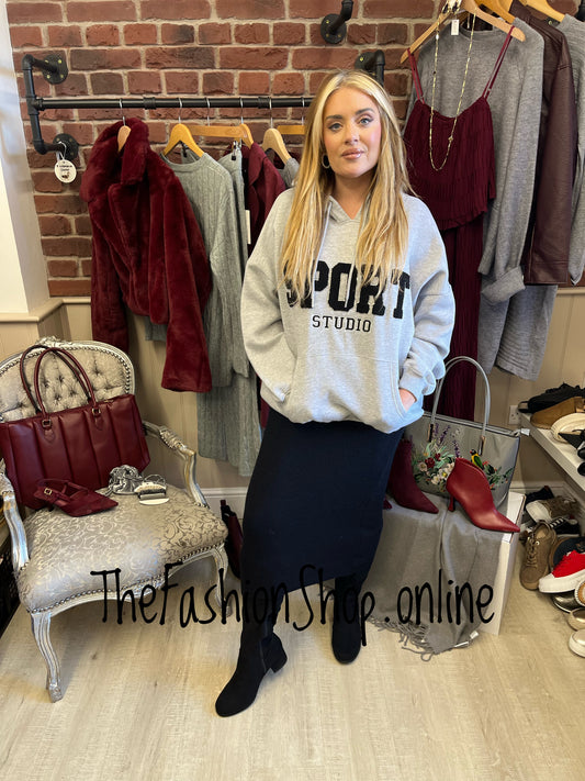 Alice grey Sport hooded sweatshirt sizes 8-10, 12-14 and 16-18