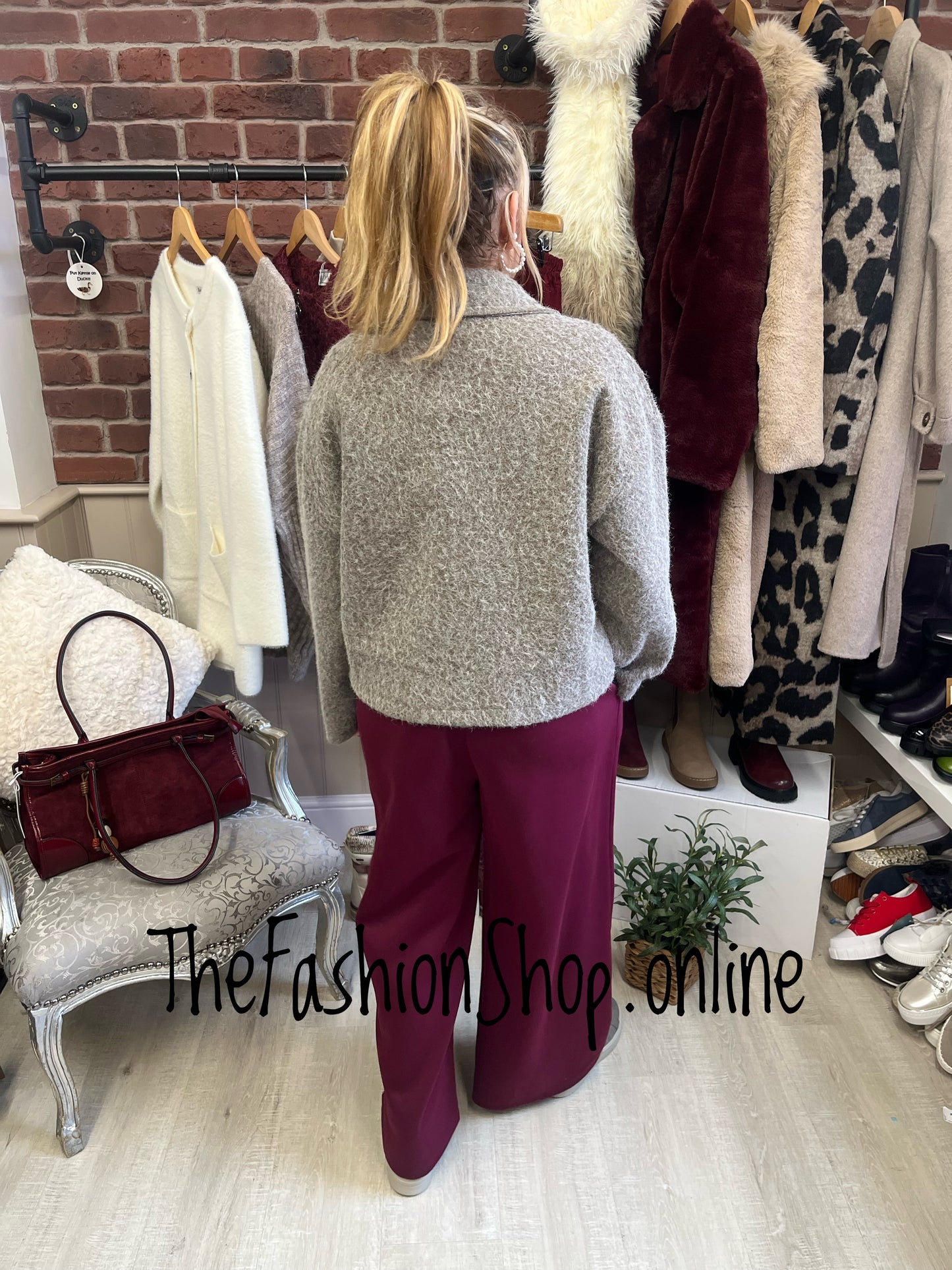 Lucy mocha textured jacket 10-16