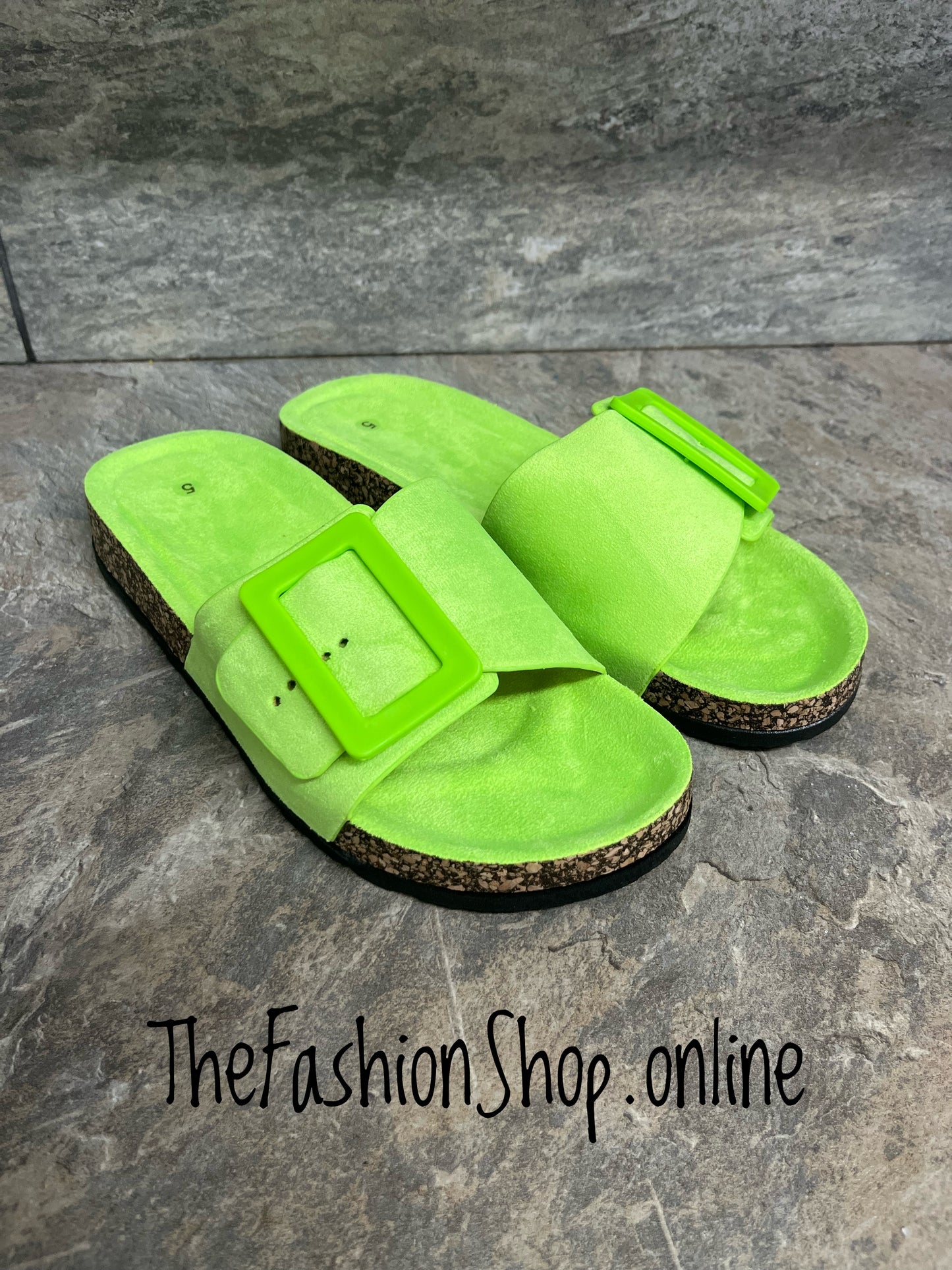 Dr Keller Brenda green sliders sizes 3-8 (36-41)