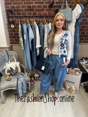 Estelle denim blue pocket trousers 10-18