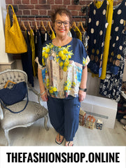 Santorini navy lemons scenic top 16-22