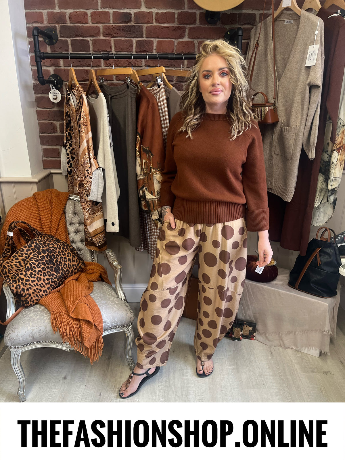 Frankie tan jumper 10-16