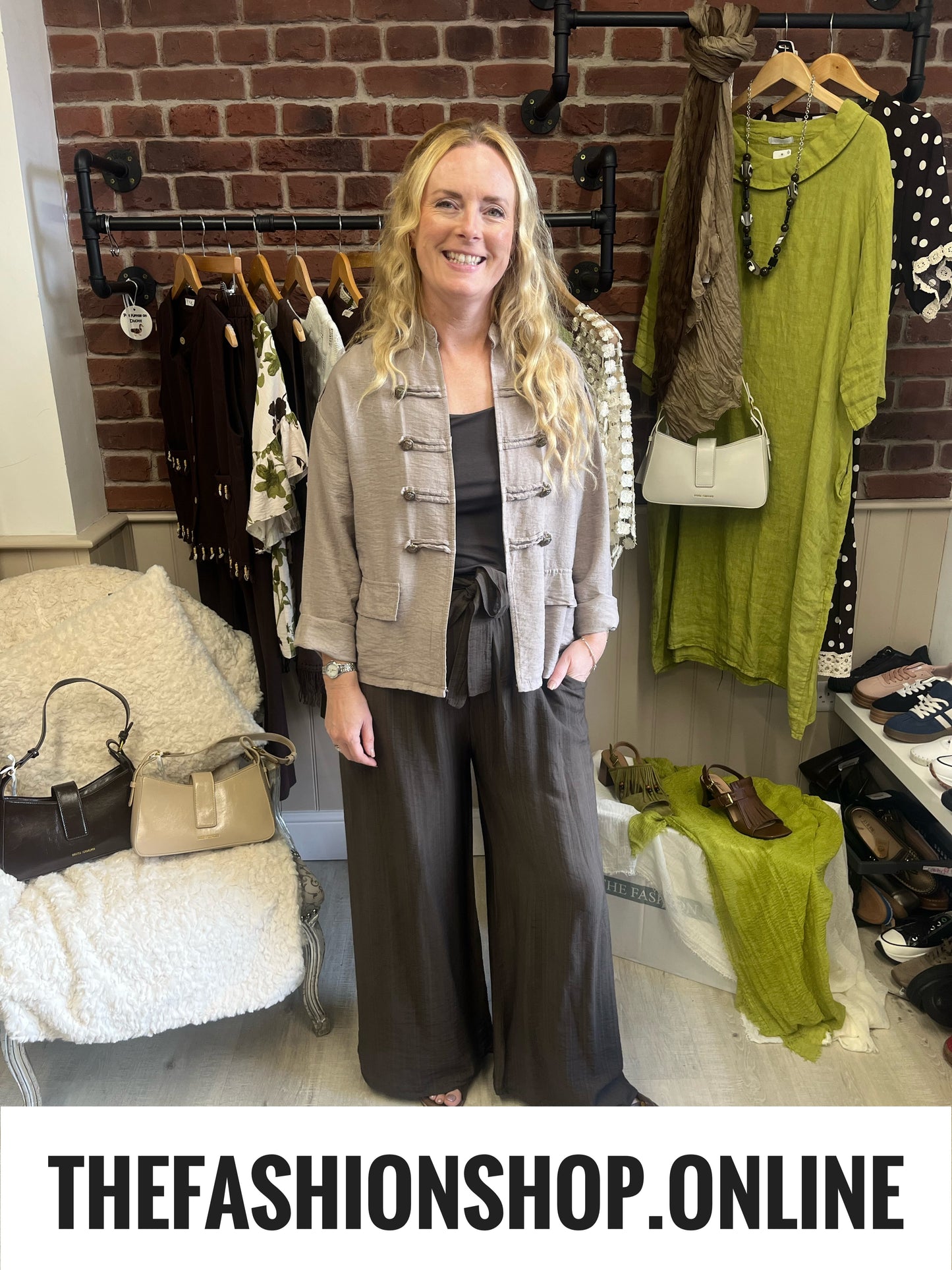 Melissa mocha military jacket 8-14