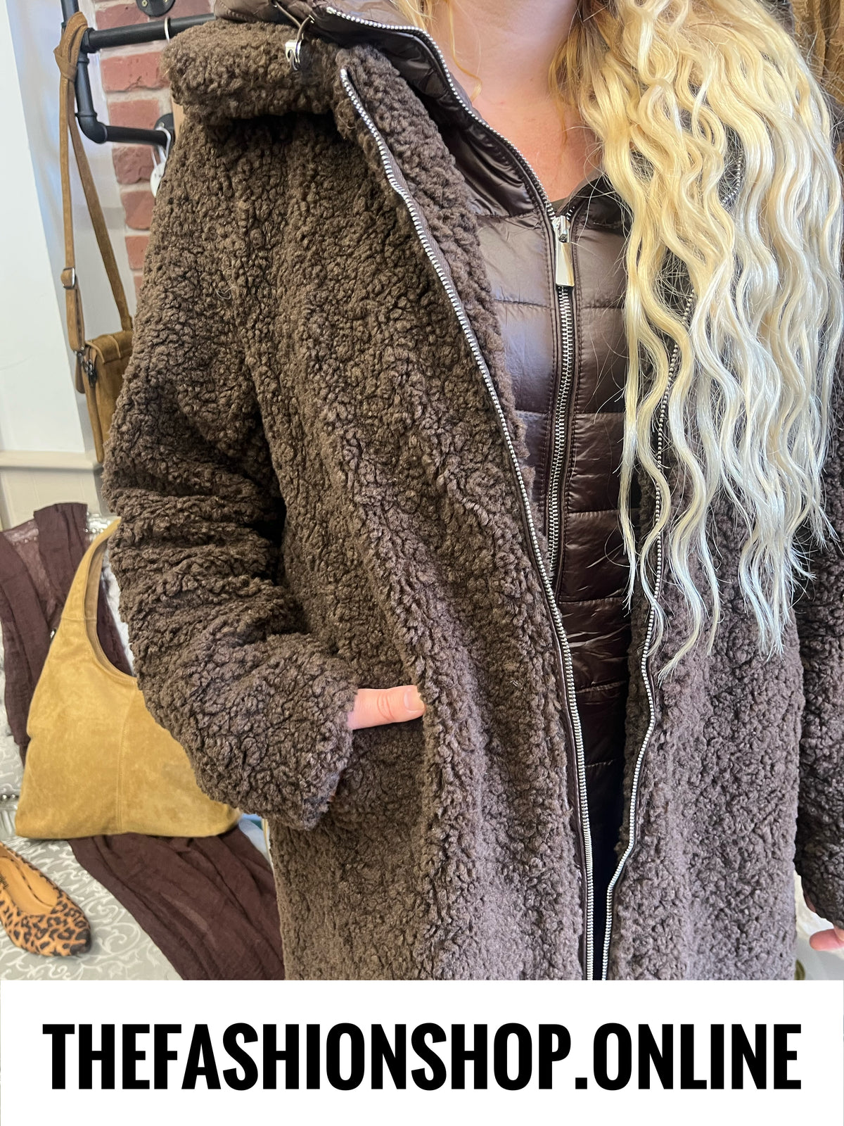 The Kensington brown coat sizes 12-18