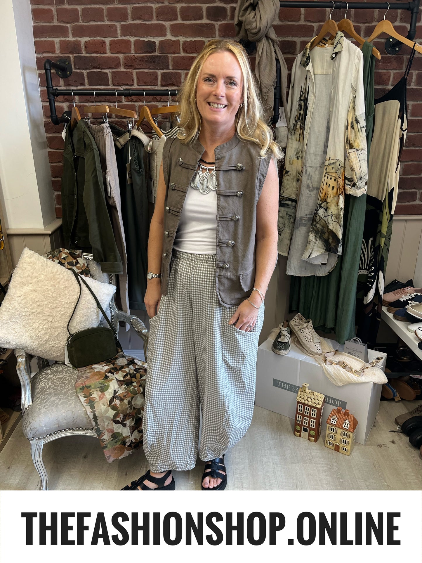 Charlotte mocha military waistcoat 8-14