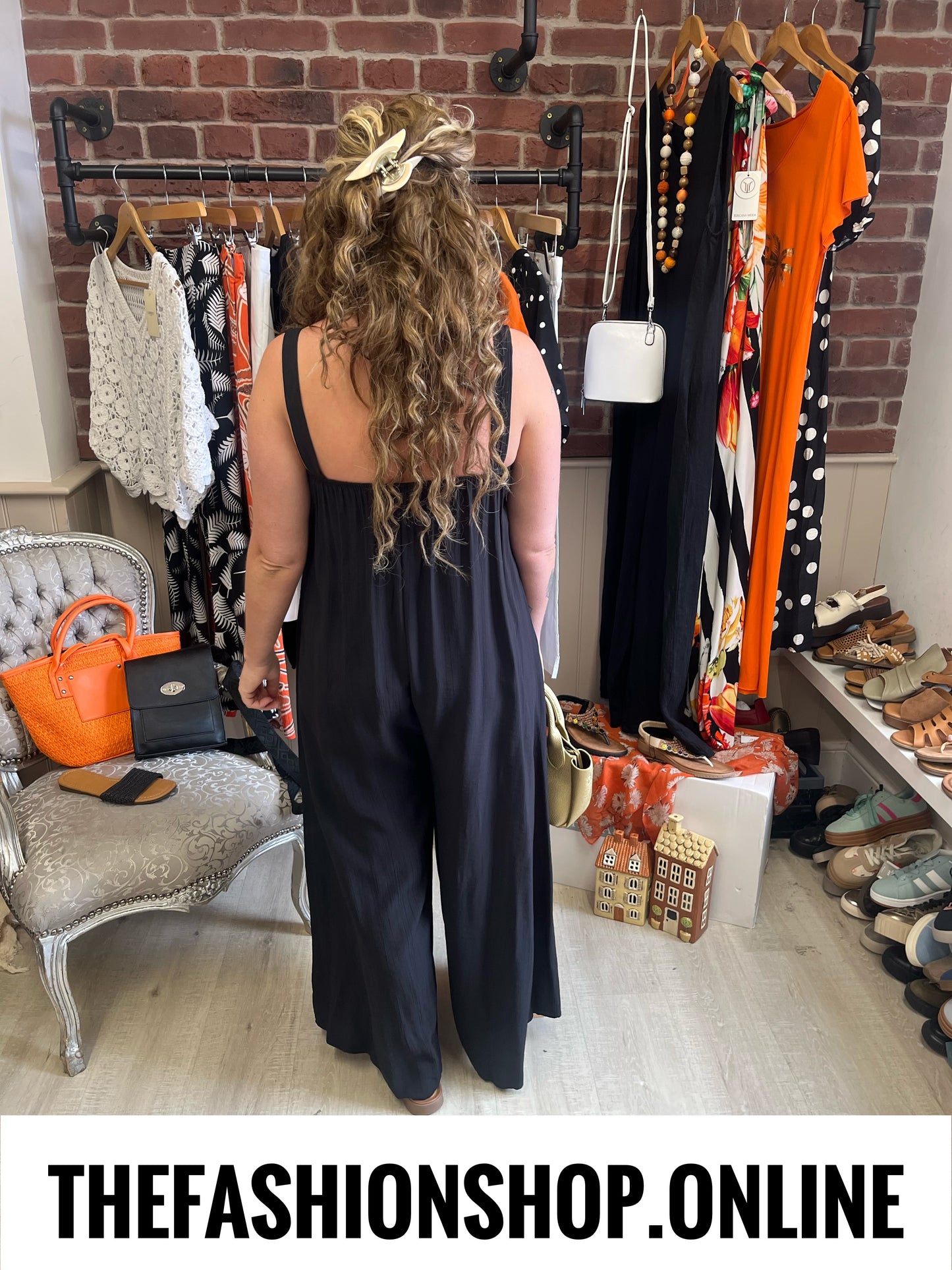 Maxine black jumpsuit 8-14