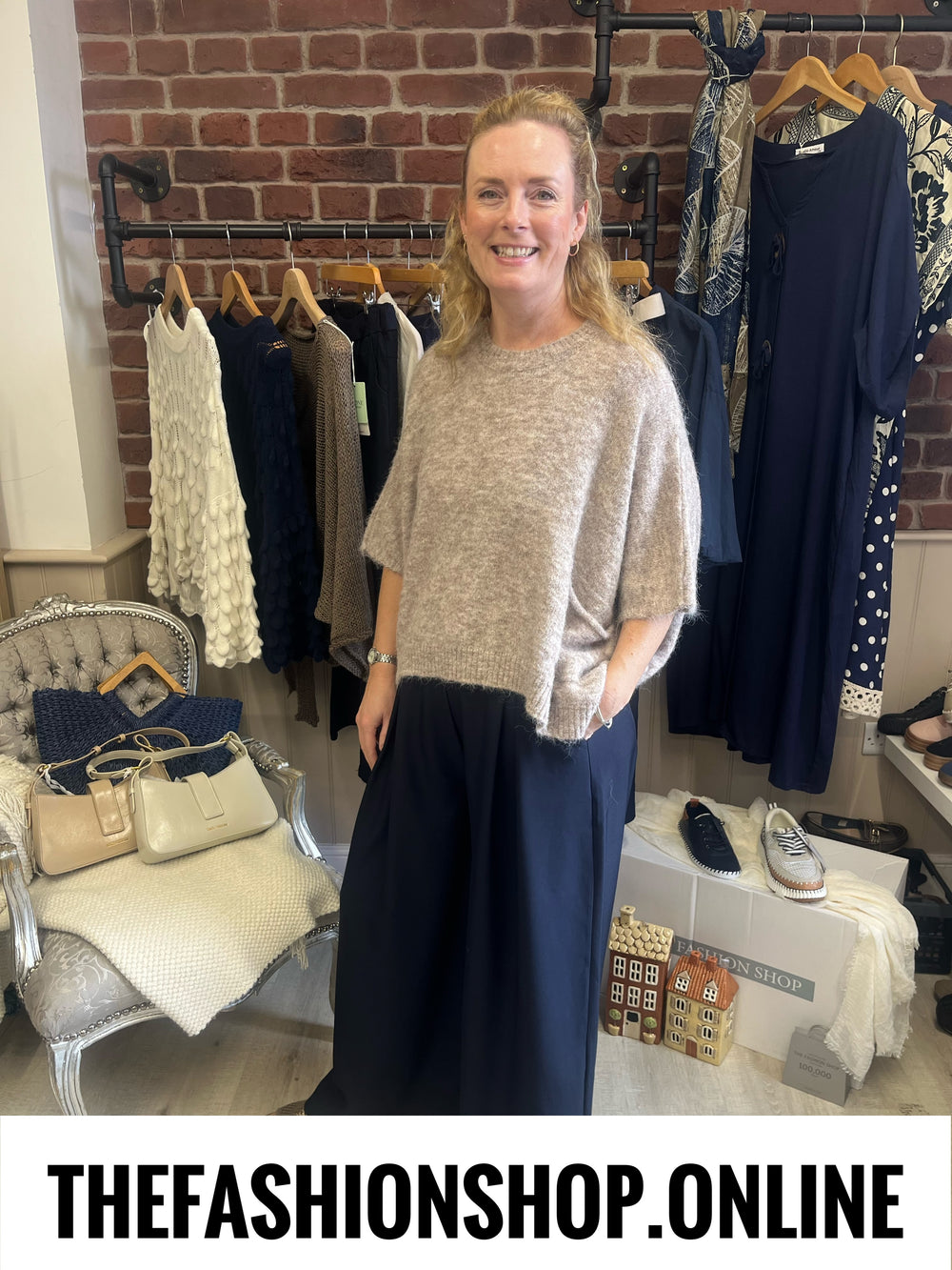 Zeta Otto mocha wool mix jumper 10-18