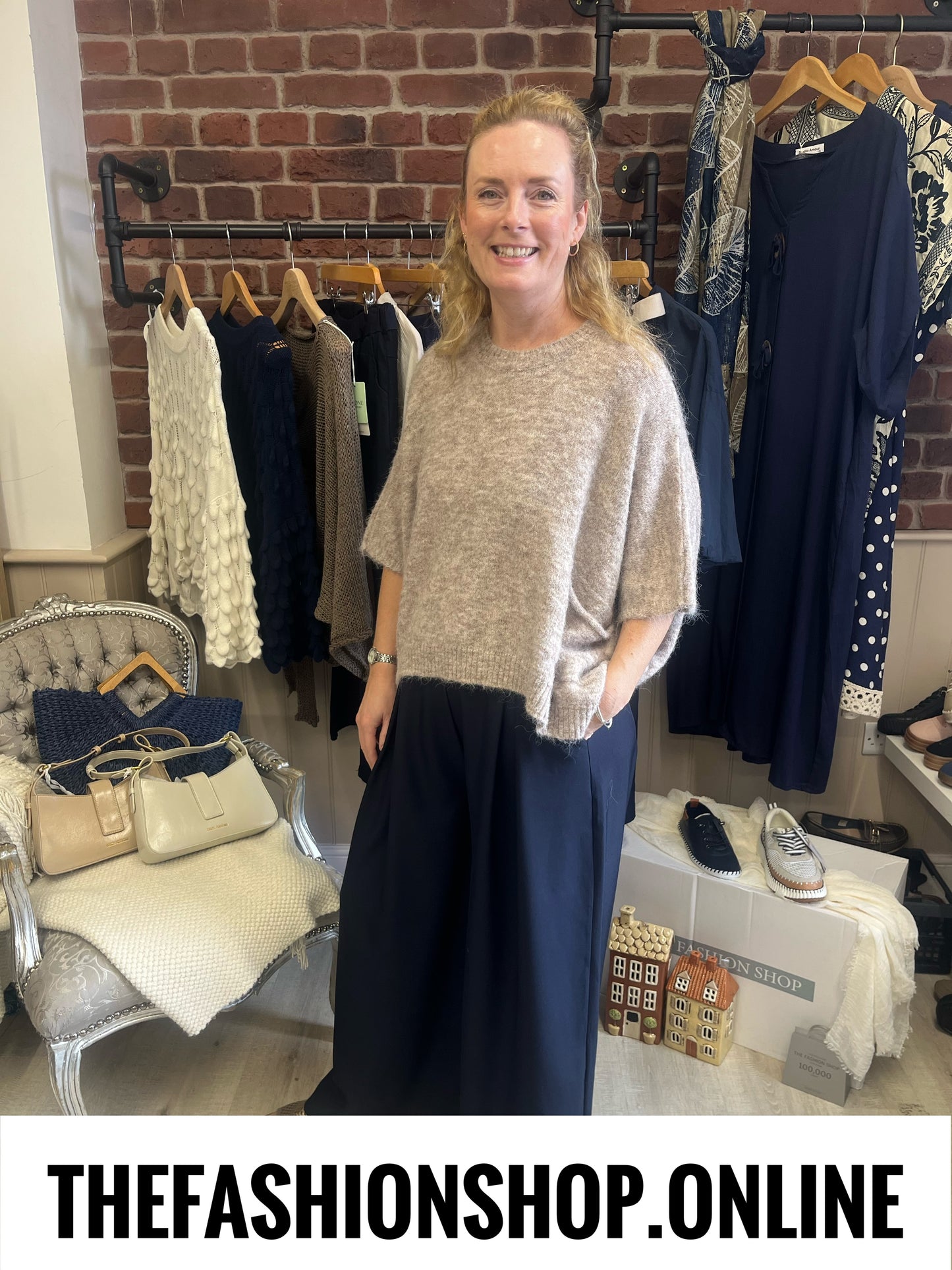 Zeta Otto mocha wool mix jumper 10-18