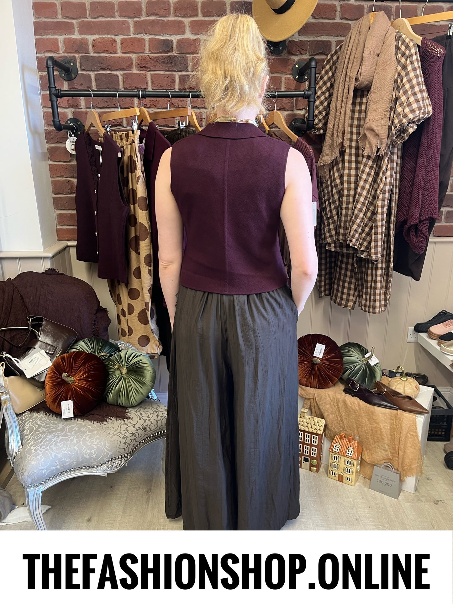 Maria mulberry knitted waistcoat 8-12