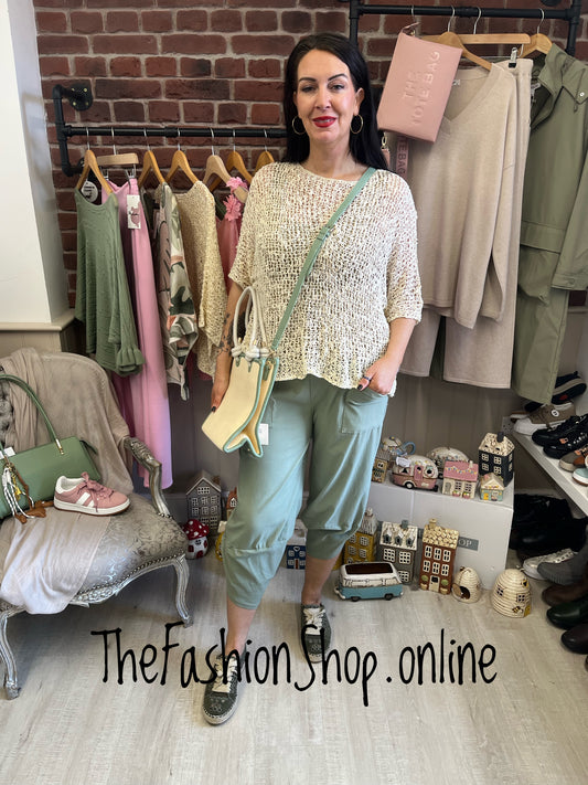 Poppy khaki pocket trousers 10-16