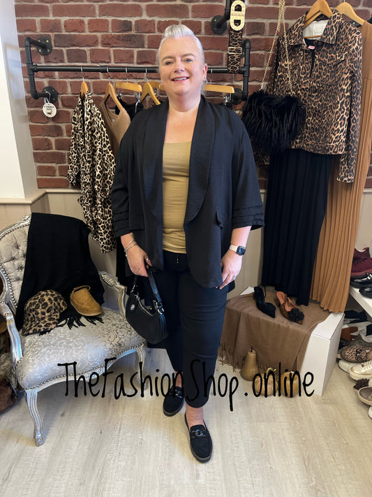 Helena black lightweight jacket 14-22