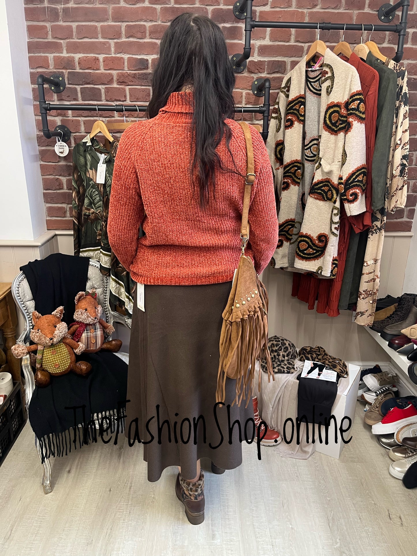 Liv rust chenille jumper 8-14