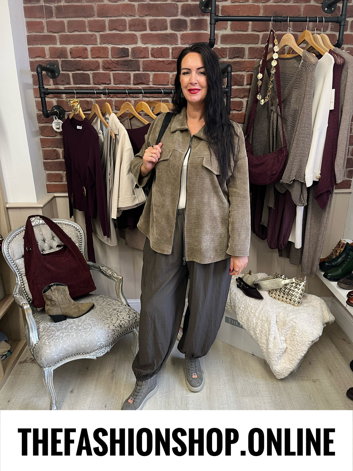 Helena mocha chenille jacket 14-22