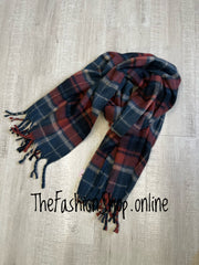 Miss Sparrow tartan scarf