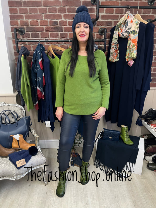 Dina green soft jumper 10-16